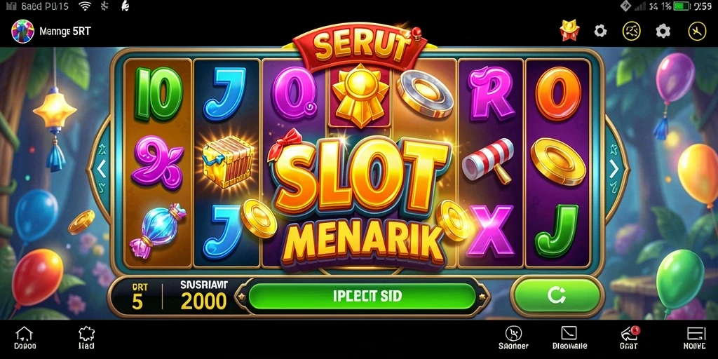 Tampilan menarik dari gameplay Slot yang seru di 5RT.