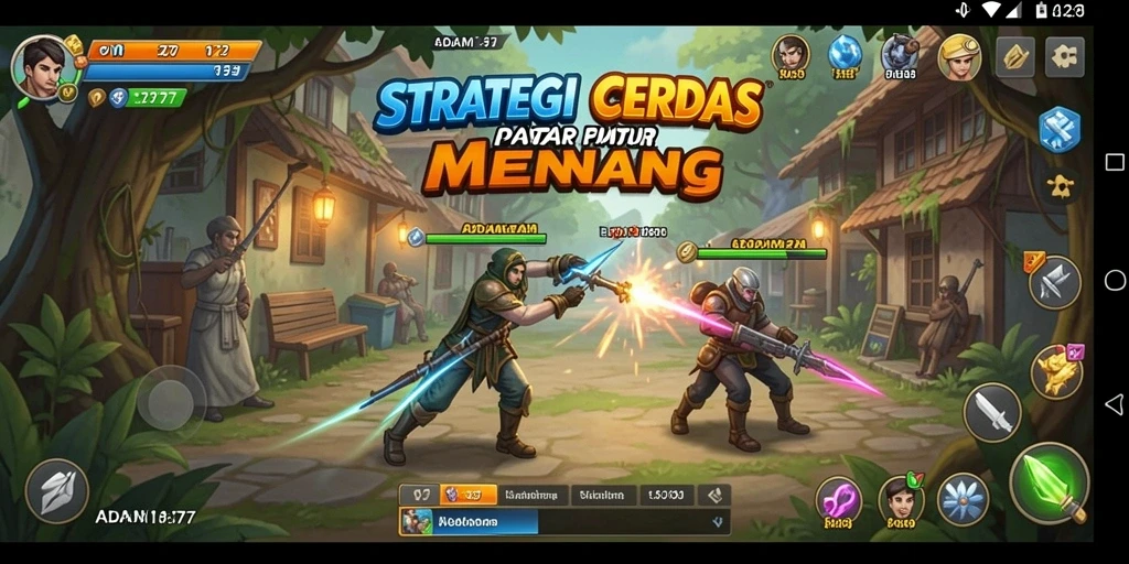 Tampilan gameplay ADAM77 yang menegangkan dan penuh strategi.