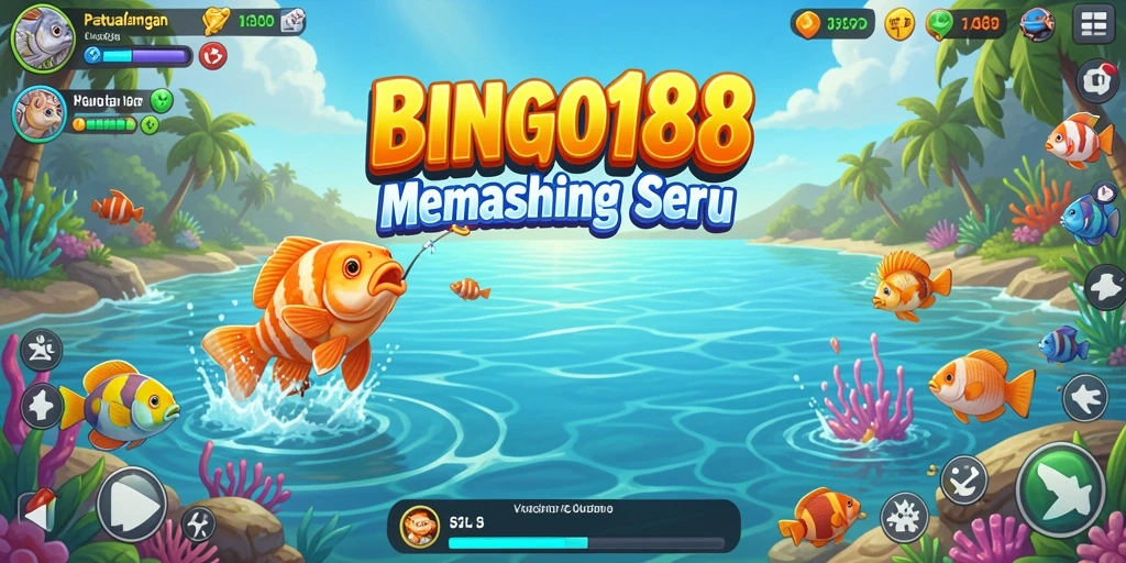 Tampilan gameplay serunya di BINGO188 saat memancing.