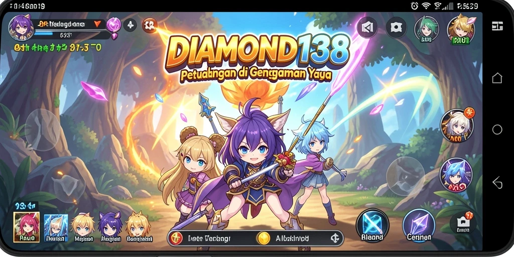 Tampilan gameplay menarik dari DIAMOND138 yang penuh warna.