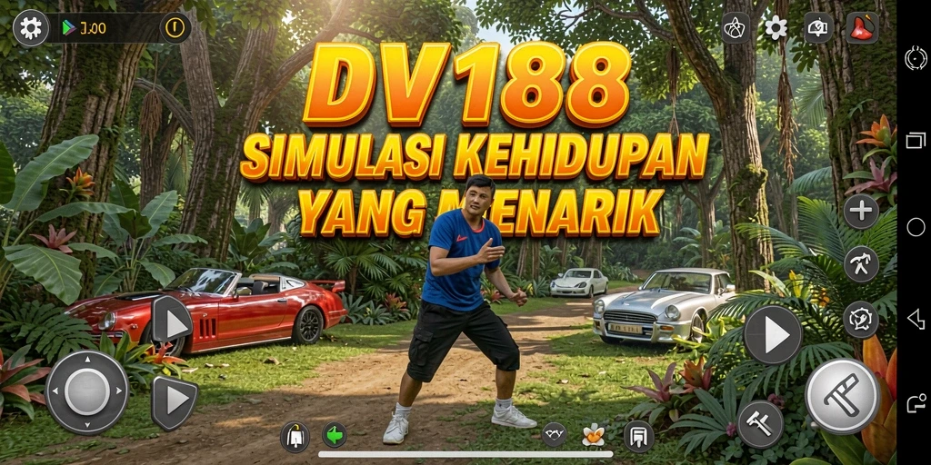 Screenshot gameplay DV188 menampilkan interaksi dalam simulasi kehidupan yang menarik.