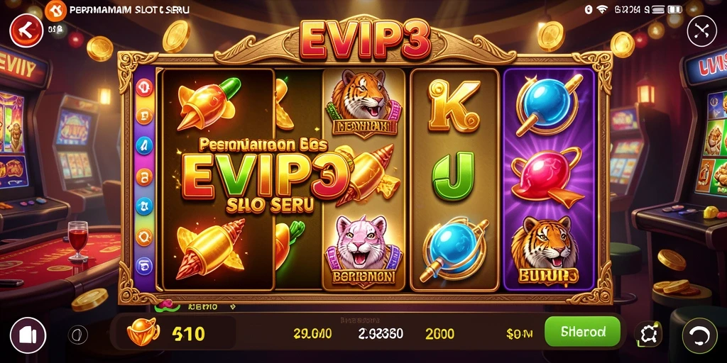 Tampilan gameplay menarik dari EVIP3 dengan berbagai fitur slot.