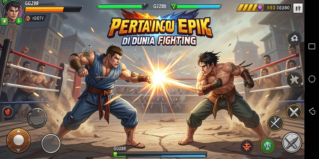 Tangkapan layar GG288 menampilkan aksi pertarungan yang mendebarkan.