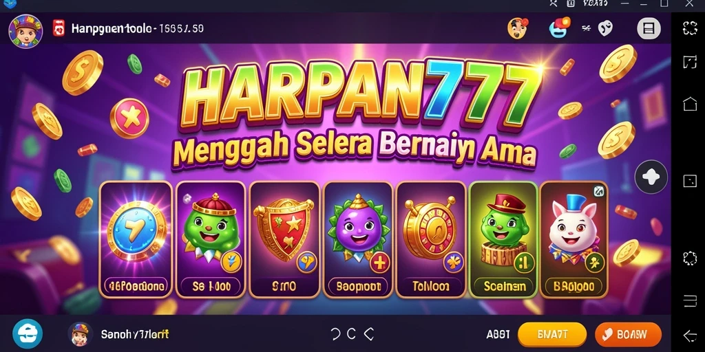 Tampilan gameplay slot yang menarik dalam HARAPAN777.