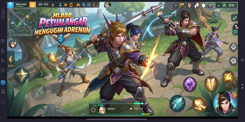 Tampilan gameplay seru dari MLBB8 yang penuh aksi.
