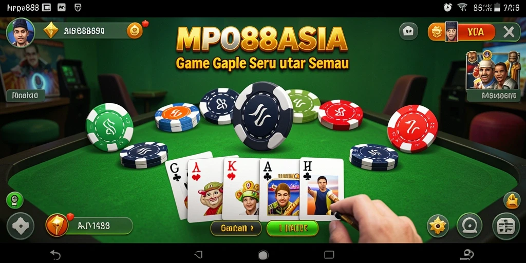 Tampilan seru gameplay Gaple di MPO88ASIA