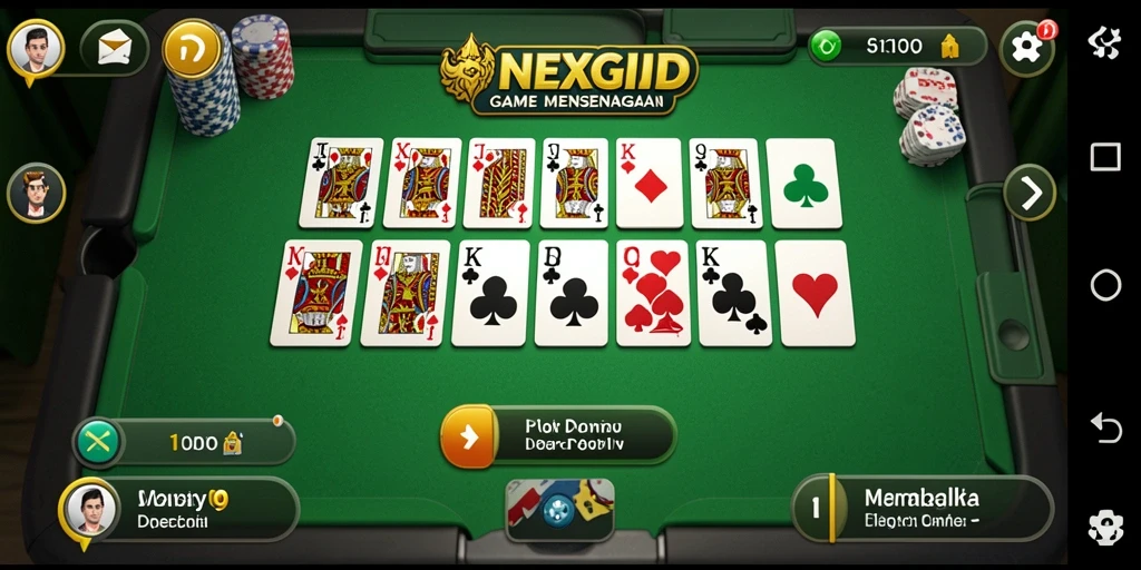 Screenshot NEXGID menampilkan gameplay seru domino.
