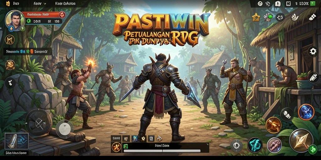 Tampilan utama gameplay PASTIWIN yang mengesankan dan seru.