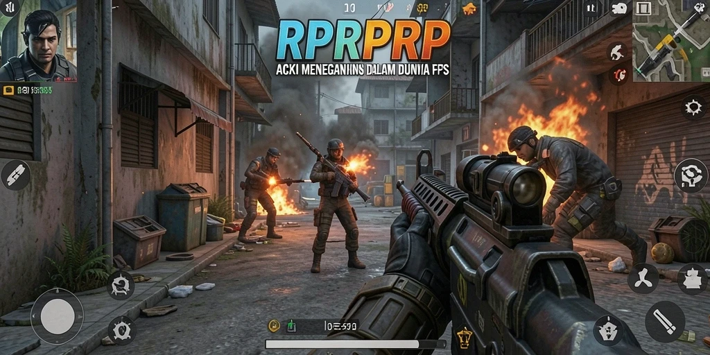 Tampilan gameplay intens dan mendebarkan dalam RPRPRP.