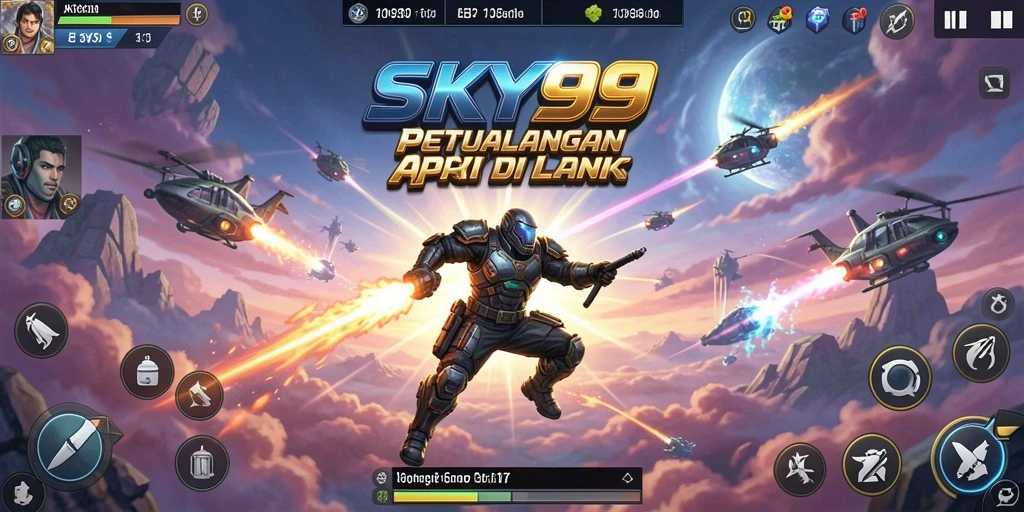 Tampilan gameplay aksi seru di SKY99.