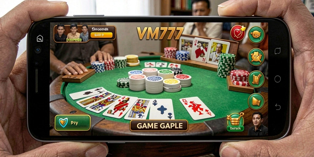 Tampilan screenshot gameplay Gaple yang seru dan interaktif.