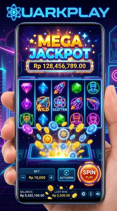 Antarmuka pengguna Quarkplay yang mudah dinavigasi.